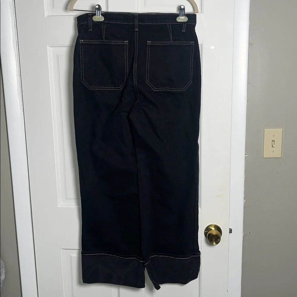 Reformation Alyssa High Rise Wide leg Black Jeans 29 - Picture 3 of 10